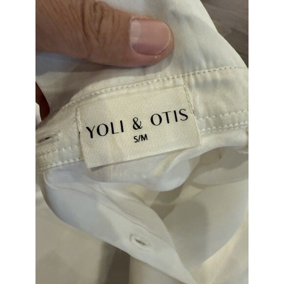 Yoli & Otis Womens White Button Up Long Sleeve Dress Shirt Size S SMALL - Picture 5 of 9